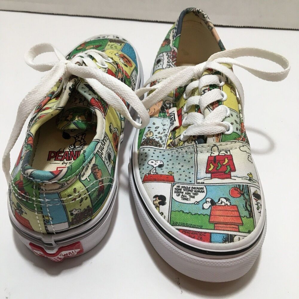 VANS Peanuts Snoopy and The Gang Authentic Sneakers Child Toddler Sz 1 Shoes
